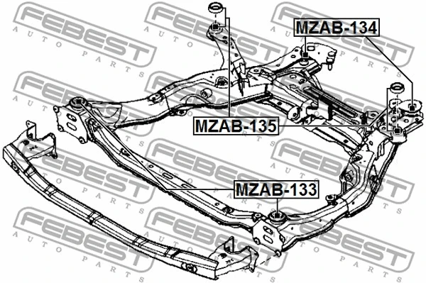 Bushing, axle beam