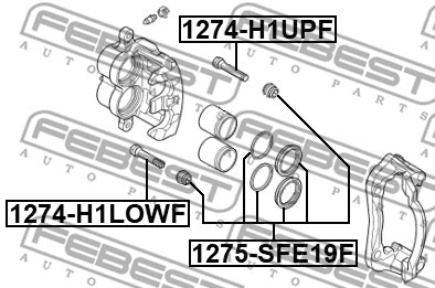 Repair Kit, brake caliper (1275-SFE19F)