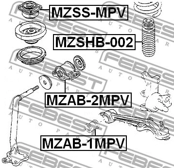 Mounting, control/trailing arm
