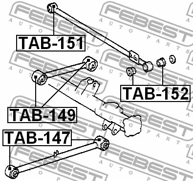 Mounting, control/trailing arm
