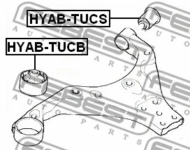 Mounting, control/trailing arm