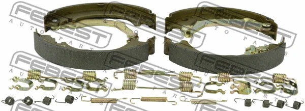 Brake Shoe Set, parking brake (2902-DIVR)
