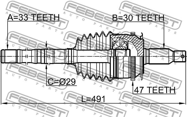 Joint Kit, drive shaft
