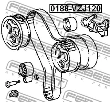 Deflection/Guide Pulley, timing belt