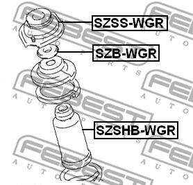 Rolling Bearing, suspension strut support mount