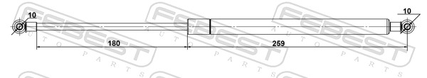 Gas Spring, bonnet