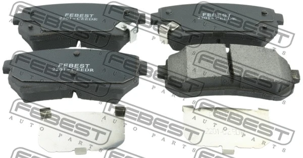 Brake Pad Set, disc brake (2201-CEEDR)