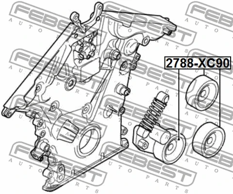 Deflection/Guide Pulley, V-ribbed belt