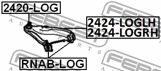 Mounting, control/trailing arm