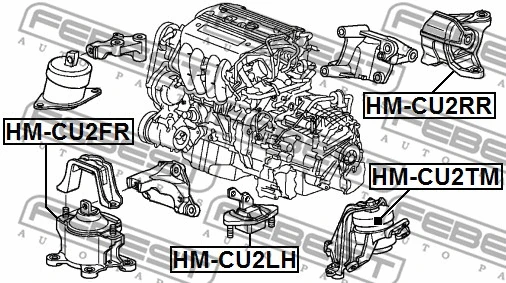 Mounting, engine