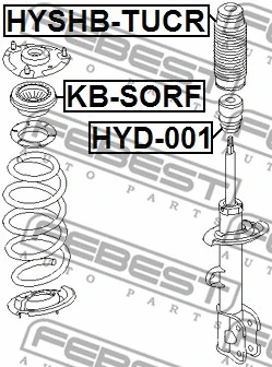 Rolling Bearing, suspension strut support mount