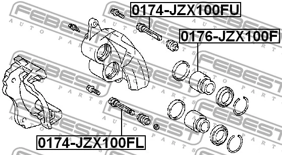 Guide Bolt, brake caliper