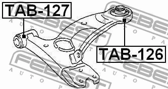 Mounting, control/trailing arm