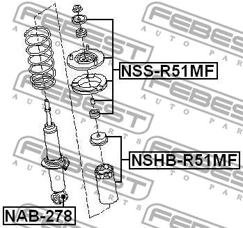 Repair Kit, suspension strut support mount