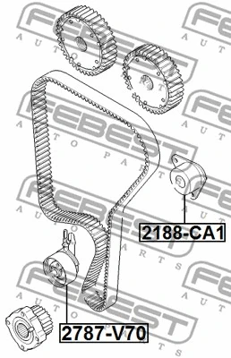 Deflection/Guide Pulley, timing belt