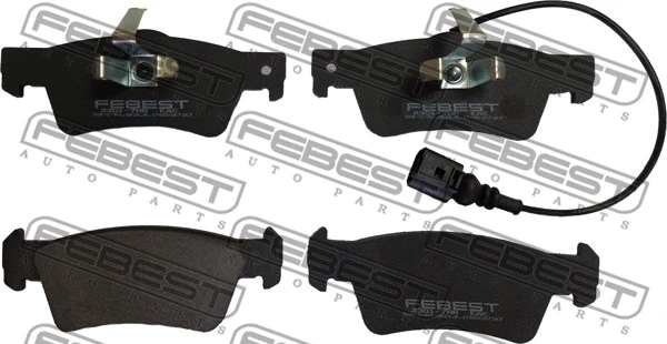 Brake Pad Set, disc brake (2301-7HR)