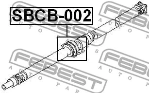 Bearing, propshaft centre bearing