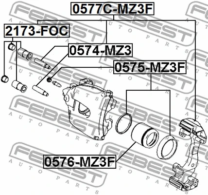 Piston, brake caliper