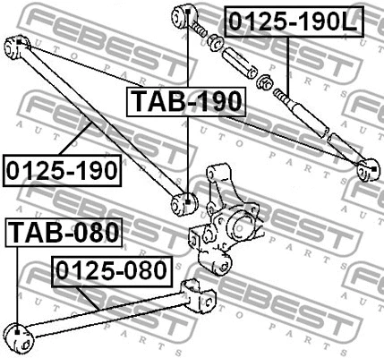 Mounting, control/trailing arm