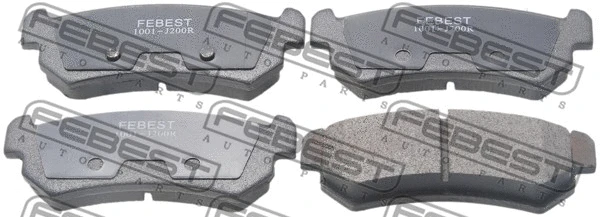 Brake Pad Set, disc brake (1001-J200R)