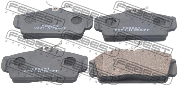 Brake Pad Set, disc brake (0201-N16UKPF)