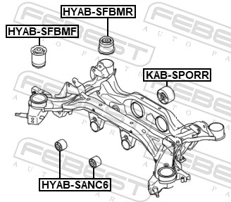 Bushing, axle beam