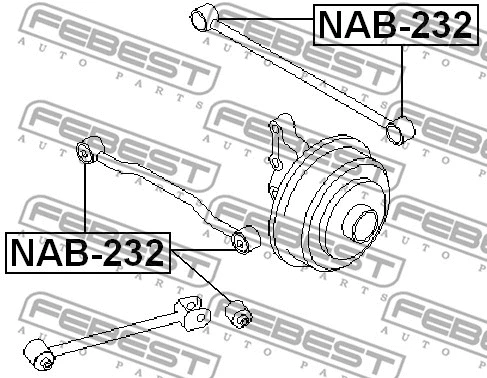 Mounting, control/trailing arm