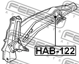 Mounting, control/trailing arm