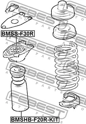 Dust Cover Kit, shock absorber (BMSHB-F20R-KIT)