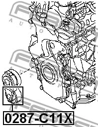 Tensioner Pulley, V-ribbed belt