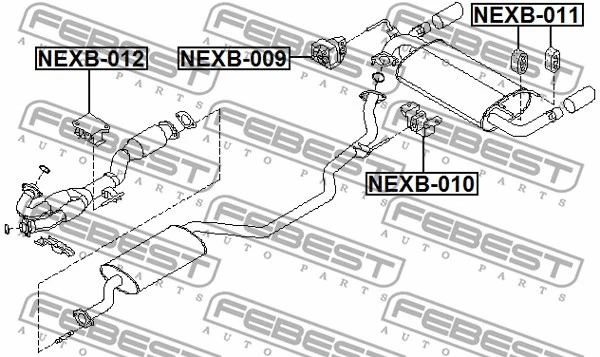 Mounting Kit, exhaust system