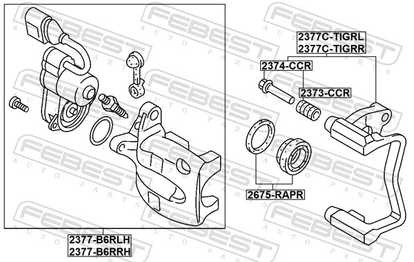Brake Caliper (2377-B6RLH)