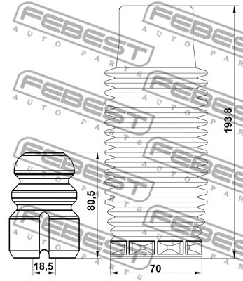 Dust Cover Kit, shock absorber
