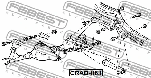 Mounting, control/trailing arm
