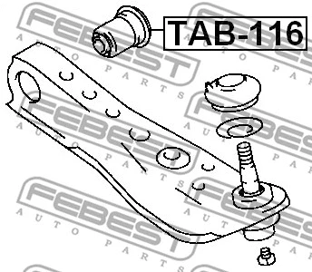 Mounting, control/trailing arm