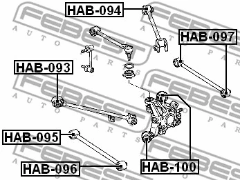 Mounting, control/trailing arm