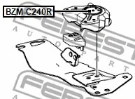 Mounting, automatic transmission (BZM-C240R)
