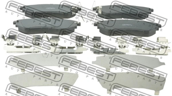 Brake Pad Set, disc brake (0801-W10F)