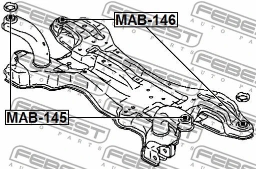 Bushing, axle beam
