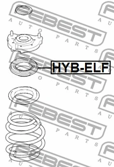 Rolling Bearing, suspension strut support mount (HYB-ELF)