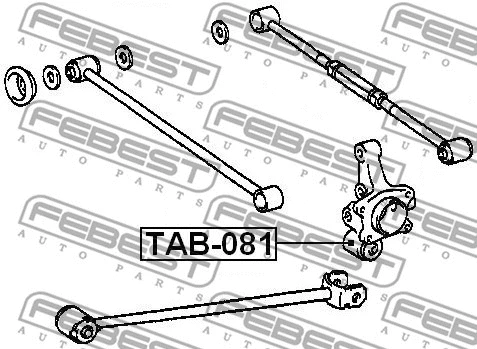 Mounting, control/trailing arm