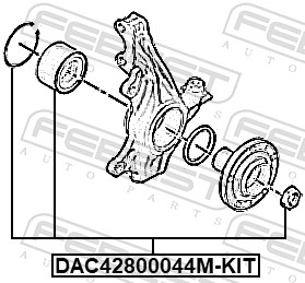 Wheel Bearing (DAC42800044M-KIT)