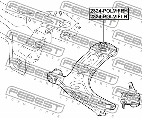 Control/Trailing Arm, wheel suspension