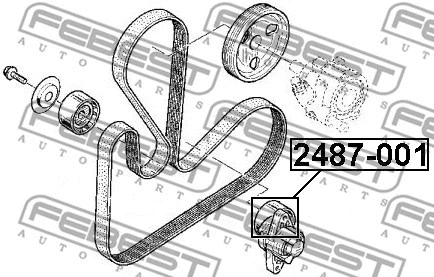 Tensioner Pulley, V-ribbed belt