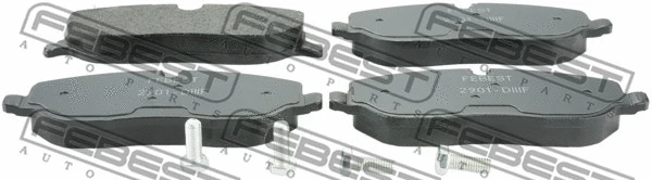 Brake Pad Set, disc brake (2901-DIIIF)