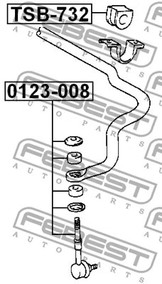 Link/Coupling Rod, stabiliser bar