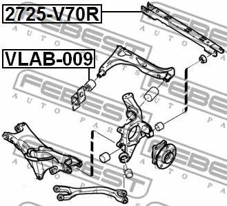 Mounting, control/trailing arm