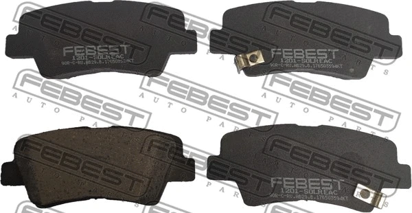 Brake Pad Set, disc brake (1201-SOLR)