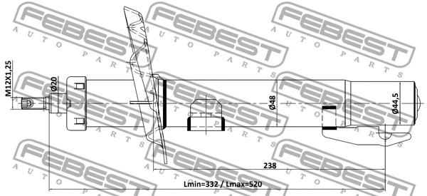 Shock Absorber (24110-008F)