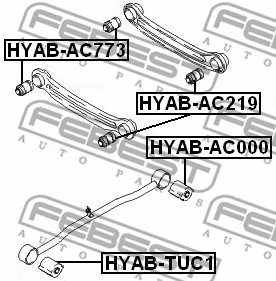 Mounting, control/trailing arm